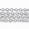 Tarnish Resistant 304 Stainless Steel Cable Chains, Soldered, with Spool, Oval, Stainless Steel Color, 2x1.5x0.4mm, about 32.8 Feet(10m)/roll