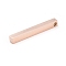 Ion Plating(IP) 304 Stainless Steel Pendants, Rectangle/Bar, Rose Gold, 40x5x5mm, Hole: 3~3.5mm