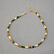 Vintage Stone Mother of Pearl Patchwork Necklace - Elegant, Unique, Retro, Chic, Mixed Color, 0.04 inch(0.1cm)