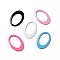 Spray Painted 201 Stainless Steel Linking Rings, Oval, Mixed Color, 18x12x1mm, Inner Diameter: 8.5x13mm