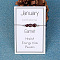 Natural Garnet Nuggets Braided Bead Bracelet