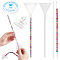 PH PandaHall 2pcs Beading Funnel for Beads Beading Tools Kit for Clay Bead, Funnel Beading Tool Bead Spinner Needles with a Reel of Thread and a Clamp for Bracelet Necklace Jewelry Making