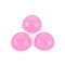 Transparent Acrylic Cabochons, with Glitter Powder, Half Round, Pearl Pink, 14x7mm