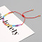 Bohemian Adjustable Handmade Glass Cube Beaded Braided Bracelets for women, Colorful