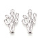 304 Stainless Steel Cactus Pendants, Non-Tarnish, Stainless Steel Color, 24.5x8x2mm, Hole: 1.4mm