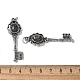 Ключ латунные подвески из натуральной драконьей крови большие KK-D361-01AS-34-3