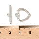 Застежки-тоглы из сплава в форме сердца FIND-B047-22P-4