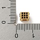 Латунь микропаве черный кубический цирконий KK-G493-37B-G02-3
