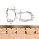 Фурнитура для сережек-обручов из латуни с фианитом KK-S374-04P-05-3