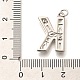 Латунные микропаве прозрачные подвески с фианитом KK-G521-01P-K-3