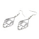 Серьги-подвески из нержавеющей стали 201 STAS-S105-JN610-1-2