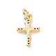 Латунные микро проложить кубического циркония подвески KK-C012-40G-2