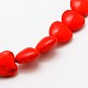 Сердце синтетические бирюзовые бусы нити TURQ-I019-12mm-M-2