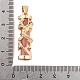 Подвески на колоннах из синтетического светящегося камня FIND-C058-01G-04-4