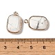 Граненые подвески из натурального говлита G-Q169-06G-01-3