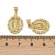Латунные микро проложить кубического циркония подвески KK-L241-03G-3