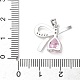 Латунные микро проложить кубического циркония подвески KK-N254-225P-3