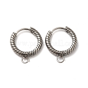 Фурнитура для сережек-колец из нержавеющей стали 201 STAS-I695-03B