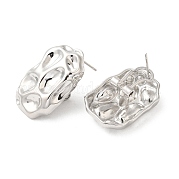 Овальные серьги-гвоздики из латуни EJEW-K248-13P