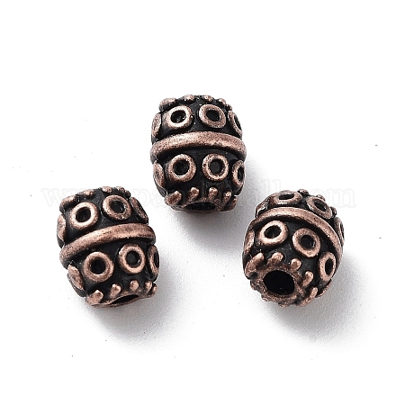 Сплавочные овальные бусины тибетского стиля  FIND-Q094-35R-1