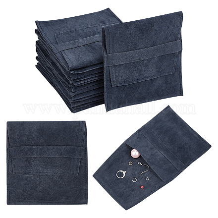 Бархатные мешочки с клапаном для украшений ABAG-WH0038-43E-1