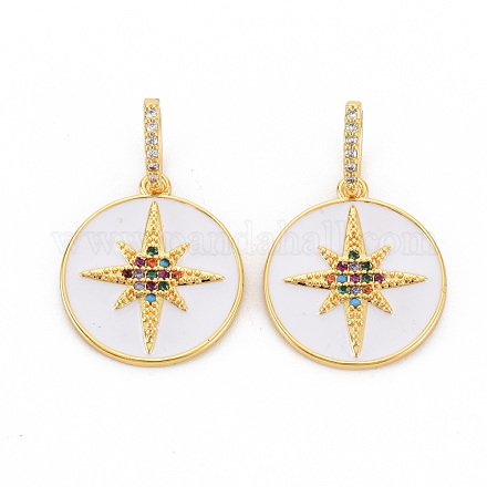 Латунные подвески из микро-паве KK-S354-334-NF-1