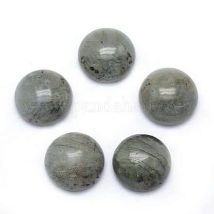 Кабошоны из натурального лабрадорита G-P393-R47-14mm-1