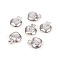 Non-Tarnish 304 Stainless Steel Charms, Apple, Stainless Steel Color, 13x11x5mm, Hole: 1mm