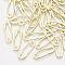 Alloy Pendants, Safety Pin Shape, Light Gold, 25x8x2mm, Hole: 1.2mm