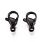 304 Stainless Steel Lobster Claw Clasps, Gunmetal, 11x6.5~7x3.5mm, Hole: 1.4mm