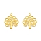 Alloy Pendants, Tree of Life Charms, Matte Gold Color, 27.5x23x4mm, Hole: 1.8mm