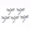 Tarnish Resistant 304 Stainless Steel Pendants, Laser Cut, Dragonfly, Stainless Steel Color, 15x16.5x1mm, Hole: 1.2mm