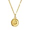 Stainless Steel Octopus Pendant Necklaces for Women, Golden, 15.75 inch(40cm)