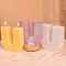 DIY Silicone Candle Molds, for Scented Candle Making, Letter U, 12.2x11.4x2.65cm