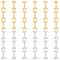 DICOSMETIC 40Pcs 2 Colors Dog Bone Charms Golden Dog Sign Charms Flat Animal Pendants Stamping Blank Tag Charms Stainless Steel Decoration Charms for Jewelry Crafts Making, Hole: 1.2mm