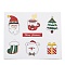 6 Styles Christmas Paper Gift Tag Display Cards, Mixed Shapes, Mixed Color, 13x16x0.05cm, pattern: 37~58x31~37mm