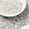 12/0 Transparent Glass Seed Beads, Inside Colours, Round Hole, Round, White, 1.5~2mm, Hole: 1mm