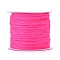Nylon Thread, Nylon Jewelry Cord for Custom Woven Jewelry Making, Fuchsia, 0.6mm, about 142.16 yards(130m)/roll
