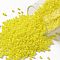 TOHO Round Seed Beads, Japanese Seed Beads, (402) Opaque AB Dandelion, 15/0, 1.5mm, Hole: 0.7mm, about 3000pcs/10g