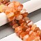 Natural Orange Botswana Agate Beads Strands, Faceted, Nuggets, 10~11x8~10x7~8mm, Hole: 1mm, about 22~23pcs/strand, 7.09~7.48''(18~19cm)