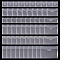 60Pcs 6 Styles PP Plastic Envelope, File Folder Organizer, Vertical, with Plug-in Style Closure, for School Home Office Work, Rectangle, Clear, 100~235x100~320x0.1mm, 10pcs/style