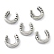 Non-Tarnish 304 Stainless Steel Beads, Horseshoe, Stainless Steel Color, 10x9.5x3mm, Hole: 1.8mm