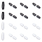 Plastic Breakaway Clasps, For Rubber Silicone Teething Necklaces, Mixed Color, 24x9mm, Hole: 2.5mm, 2colors, 30pcs/color, 60pcs/box