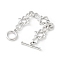 Brass Chain Extender, Real Platinum Plated Necklace Layering Clasps, Cadmium Free & Nickel Free & Lead Free, with Lobster Claw Clasps,, Real Platinum Plated, 99mm