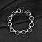 Tarnish Resistant 304 Stainless Steel Link Chain Bracelets, with Lobster Claw Clasps, Stainless Steel Color, 7-5/8 inch(19.4cm)