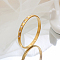 Stylish Stainless Steel Rhinestones Bracelet for Women, Perfect for Daily Wear, Golden