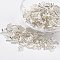 Glass Bugle Beads, Silver Lined, Gainsboro, 6x2mm, Hole: 0.5mm, about 10000pcs/bag