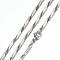 Tarnish Resistant 201 Stainless Steel Bar Link Necklaces, with Lobster Claw Clasps, Stainless Steel Color, 19.5 inch~20 inch(49.5~50.8cm), 2mm