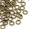Antique Bronze Jewelry Accessory Open Jump Rings, Brass, 18 Gauge, 5x1mm, Inner Diameter: 3mm, about 120pcs/10g
