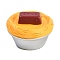 Resin Mini Model, Imitation Cake, Micro Landscape Decoration Accessories, Pretending Prop Decorations, Gold, 25x17mm